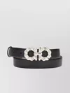 Ferragamo Gancini Reversible Belt In Black