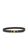Ferragamo Gancini-buckle Reversible Belt In Brown