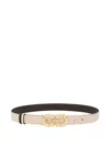 Ferragamo Gancini-buckle Reversible Belt In Neutral