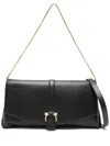 Ferragamo Front Flap Black Crossbody Bag In Black