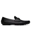 Ferragamo Gancini-buckle Slip-on Loafers In Black