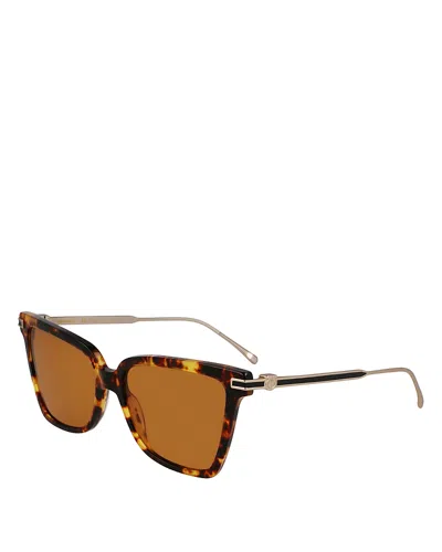 Ferragamo Gancini Butterfly Sunglasses, 56mm In Brown
