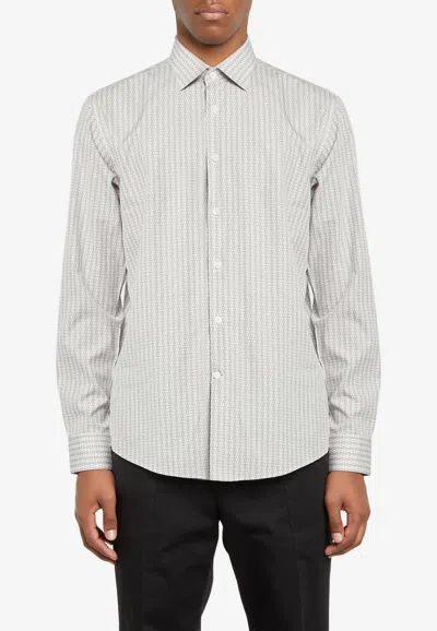 Ferragamo Gancini Button-up Shirt In White