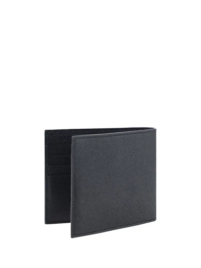Ferragamo Gancini Calfskin Billfold Wallet In Black