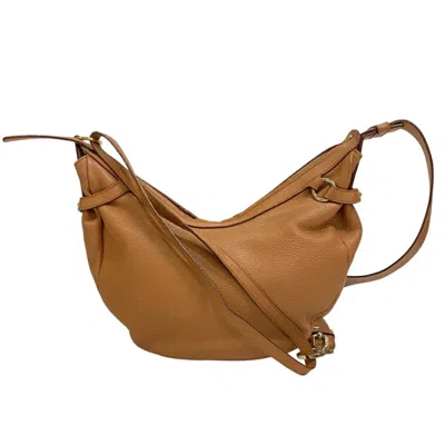 Pre-owned Ferragamo Gancini Camel Leather Shoulder Bag () In Multi