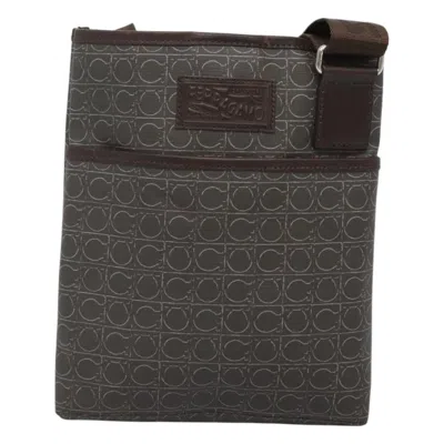 Pre-owned Ferragamo Gancini Canvas Shoulder Bag ()