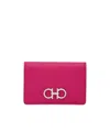 Ferragamo Gancini Card Holder In Pink