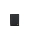 Ferragamo Gancini Grained Leather Cardholder In Black  