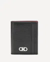 Ferragamo Men Gancini Card Holder In Black