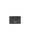 Ferragamo Gancini Card Holder In Black