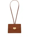 Ferragamo Gancini Card Holder Charm In Brown