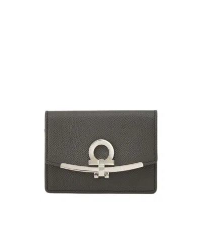 Ferragamo Gancini Card Package In Black