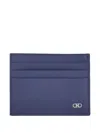 Ferragamo Gancini Card-slots Cardholder In Blue