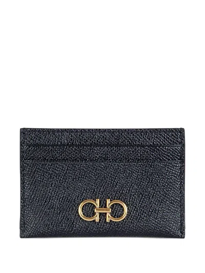 Ferragamo Gancini Cardholder In Black