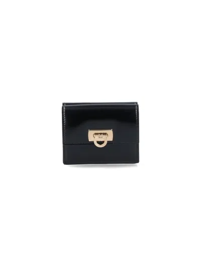 Ferragamo Gancini Cardholder In Black
