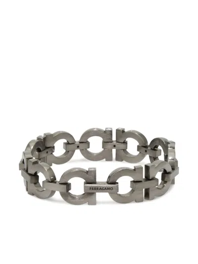 Ferragamo Kettenarmband Im Gancini-design In Metallic