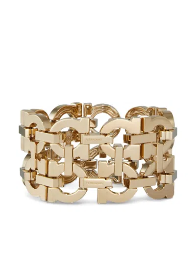 Ferragamo Gancini Chain Bracelet In Gold