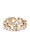 Ferragamo Gancini Chain-link Bracelet In Metallic