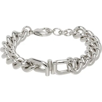 Ferragamo Gancini Chain Bracelet In Metallic