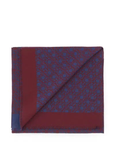 Ferragamo Gancini Chain Scarf In Burgundy