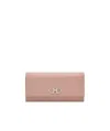 Ferragamo Gancini Chain Wallet In Nude