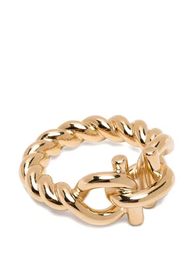 Ferragamo Gancini Chain-link Ring In Gold
