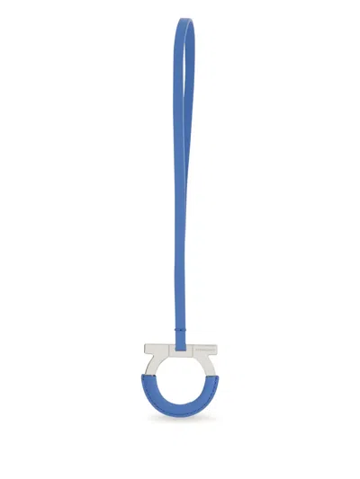 Ferragamo Gancini Charm In Blue