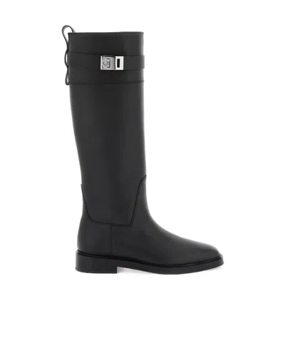 FERRAGAMO GANCINI CLASP BOOTS