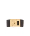 Ferragamo Gancini Clasp Bracelet In Yellow