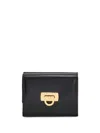 Ferragamo Gancini Clasp Wallet In Black
