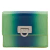 Ferragamo Gancini Clasp Wanda Compact Wallet In Green