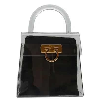 Pre-owned Ferragamo Gancini Clear Plastic Handbag () In Multi