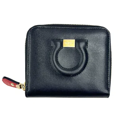 Pre-owned Ferragamo Gancini Color Leather Wallet (bi-fold) () In Multi