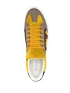 Ferragamo Gancini Colour-block Sneakers In Yellow