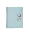 Ferragamo Gancini Compact Wallet In Blue