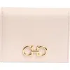 Ferragamo Gancini Compact Wallet In Pink