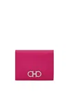 Ferragamo Gancini Compact Wallet In Pink