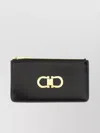 Ferragamo Gancini Credit Card Holder In Black