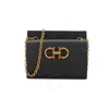 Ferragamo Gancini Credit Card Holder In Black