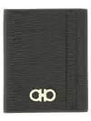 Ferragamo Gancini Credit Card Holder In Gray