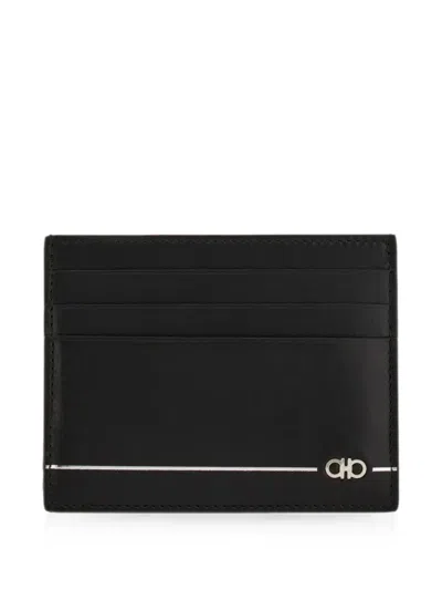 Ferragamo Gancini Credit Card Holder In White
