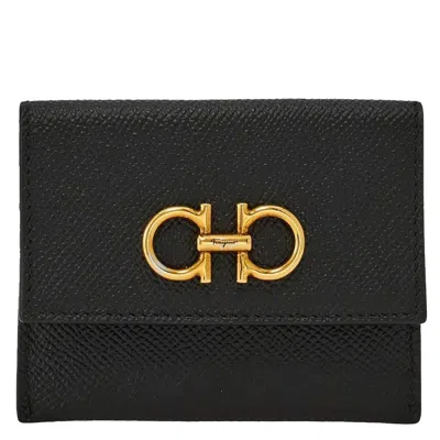 Ferragamo Gancini Credit Leather Card Holder