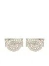 Ferragamo Man Gancini Cufflinks In Silver