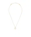 Ferragamo Gold-colored Necklace With Gancini Charm In Yellow