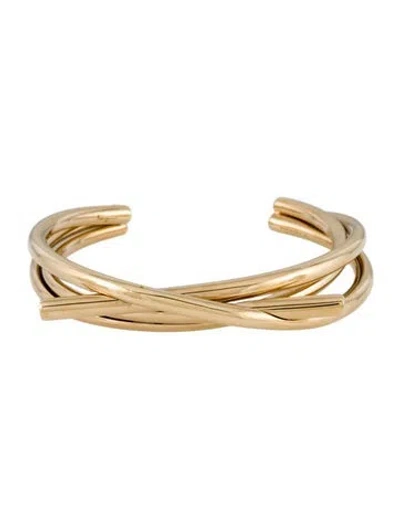 Pre-owned Ferragamo Gancini Cuff Bracelet, 6.5" In Multi