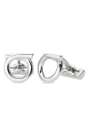 Ferragamo Gancini Cuff Links In Silver