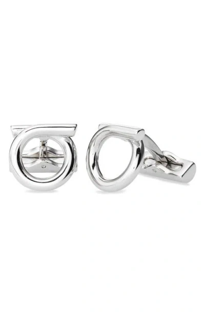 Ferragamo Gancini Cuff Links In Silver