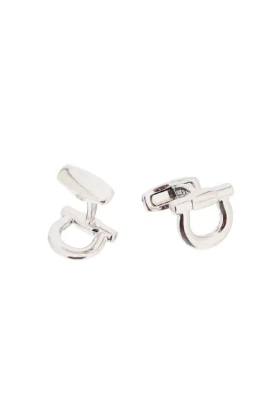 Ferragamo Gancini Cufflinks In Multicolor