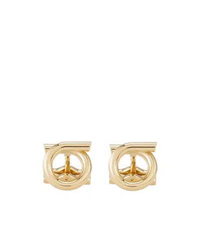 Ferragamo Gancini Cufflinks In Nude