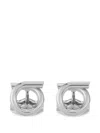Ferragamo Silver Brass Accessory In Metallic